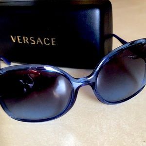 Blue Versace sunglasses